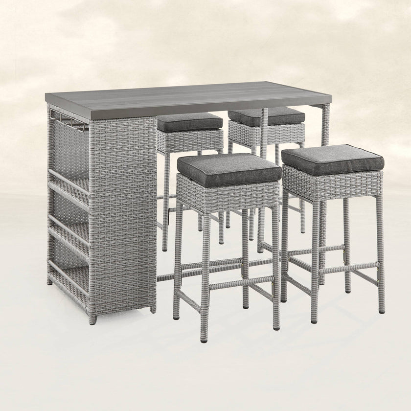 Porter 4-seater Bar Set with Storage
