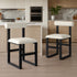 Upholstered Wooden Counter / Bar Stools (Set of 2)