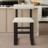 Upholstered Wooden Counter / Bar Stools (Set of 2)