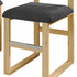 Upholstered Wooden Counter / Bar Stools (Set of 2)