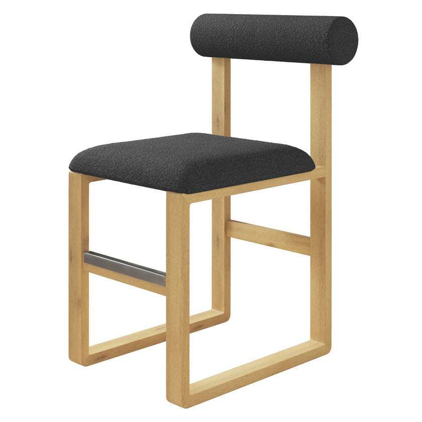 Upholstered Wooden Counter / Bar Stools (Set of 2)