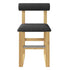 Upholstered Wooden Counter / Bar Stools (Set of 2)