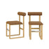 Upholstered Wooden Counter / Bar Stools (Set of 2)