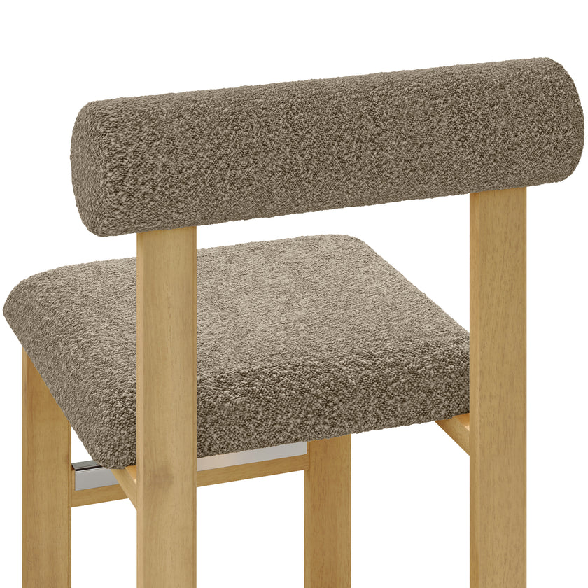 Upholstered Wooden Counter / Bar Stools (Set of 2)