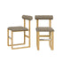 Upholstered Wooden Counter / Bar Stools (Set of 2)