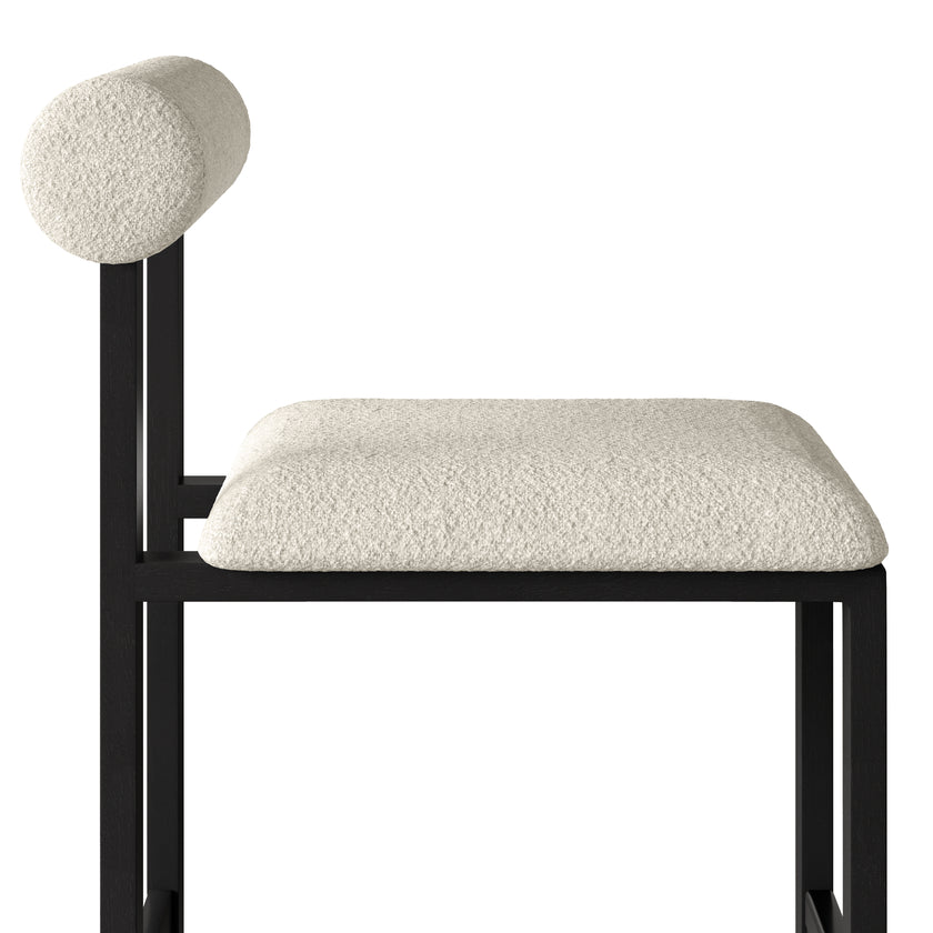 Upholstered Wooden Counter / Bar Stools (Set of 2)