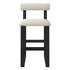 Upholstered Wooden Counter / Bar Stools (Set of 2)