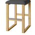 Upholstered Wooden Counter / Bar Stools (Set of 2)