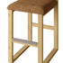 Upholstered Wooden Counter / Bar Stools (Set of 2)