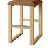 Upholstered Wooden Counter / Bar Stools (Set of 2)