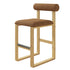 Upholstered Wooden Counter / Bar Stools (Set of 2)