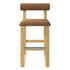 Upholstered Wooden Counter / Bar Stools (Set of 2)