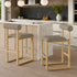 Upholstered Wooden Counter / Bar Stools (Set of 2)
