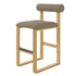 Upholstered Wooden Counter / Bar Stools (Set of 2)