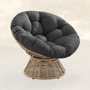 Plush Swivel Patio Chair