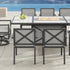 Ridge 9pc Dining Set with Fire Table