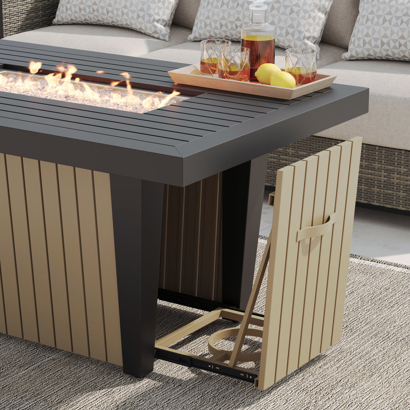 Monaco Aluminum Fire Table