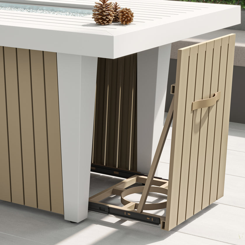 Monaco Aluminum Fire Table