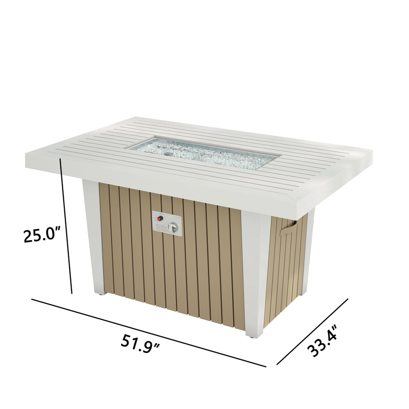 Monaco Aluminum Fire Table