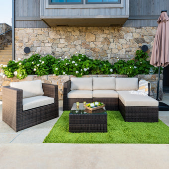 Rowan Wicker Modular Seating