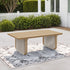 Mono Aluminum Faux Wood Coffee Table