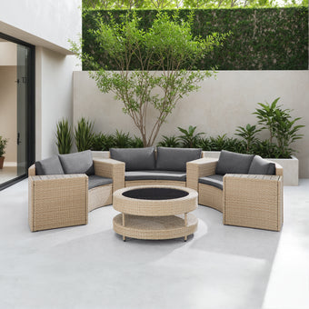 Viva Curved Roundabout Seating Set
