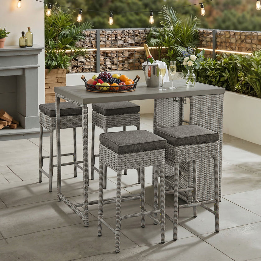 Porter 4-seater Bar Set with Storage