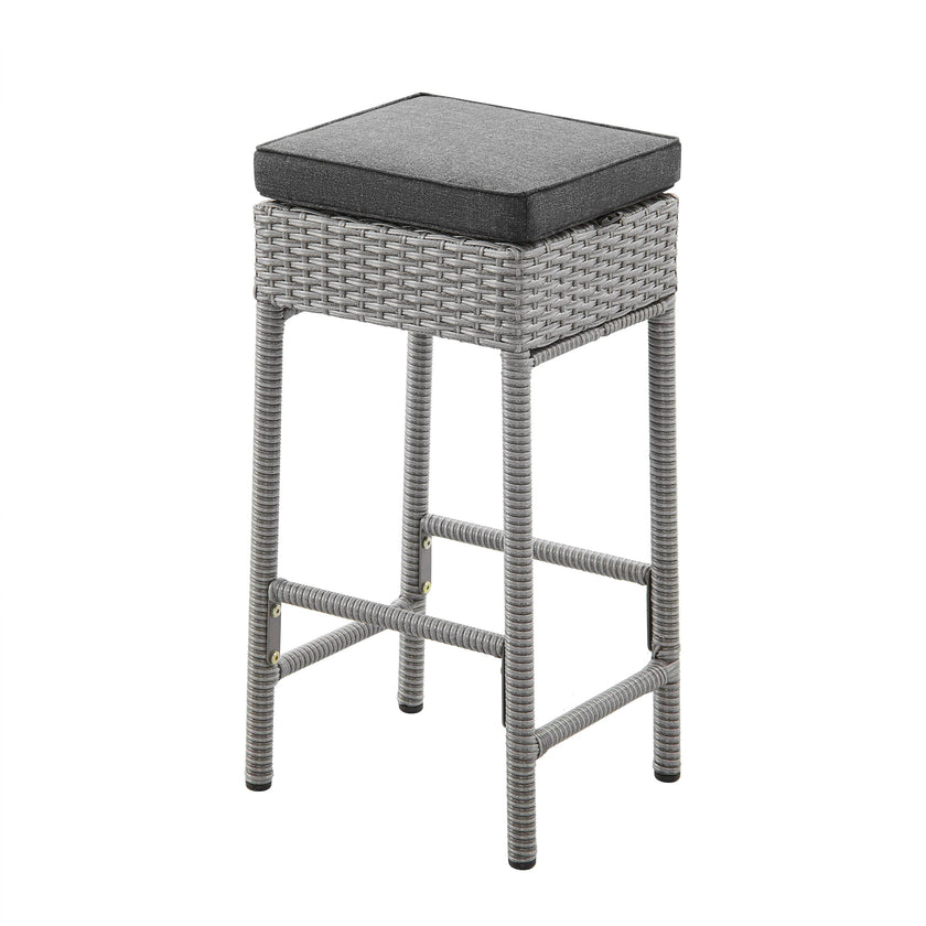 4 - Person Patio Wicker Bar Set