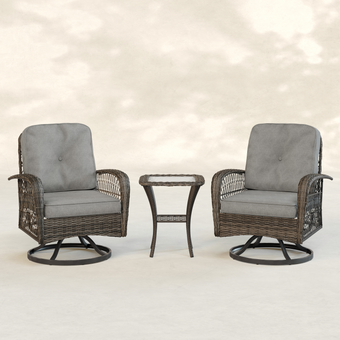 Sienna Swivel Chair Set