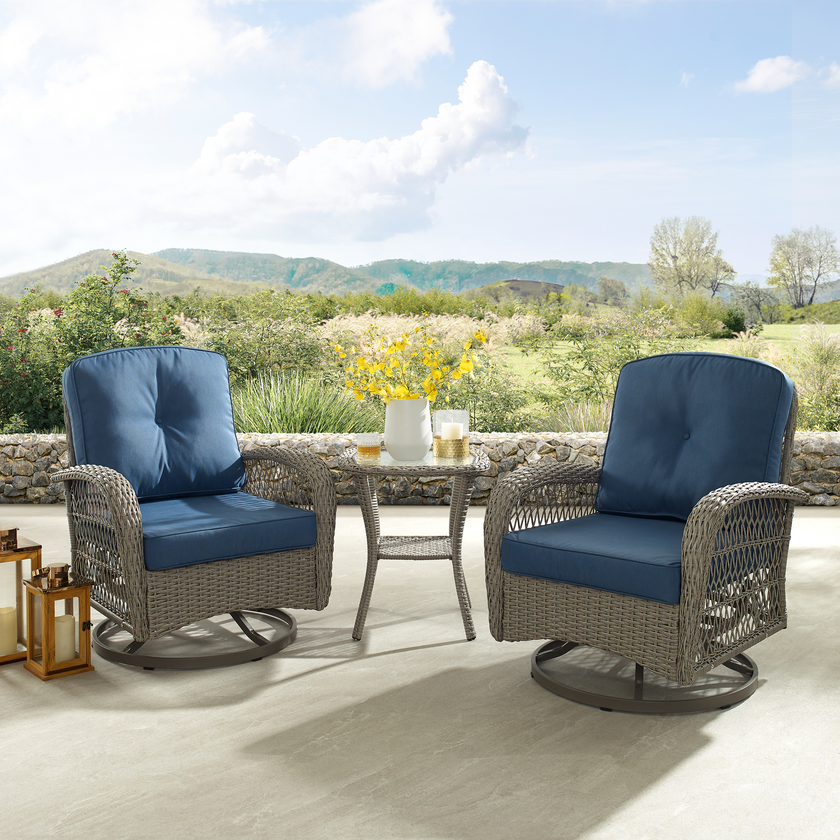 Sienna Swivel Chair Set