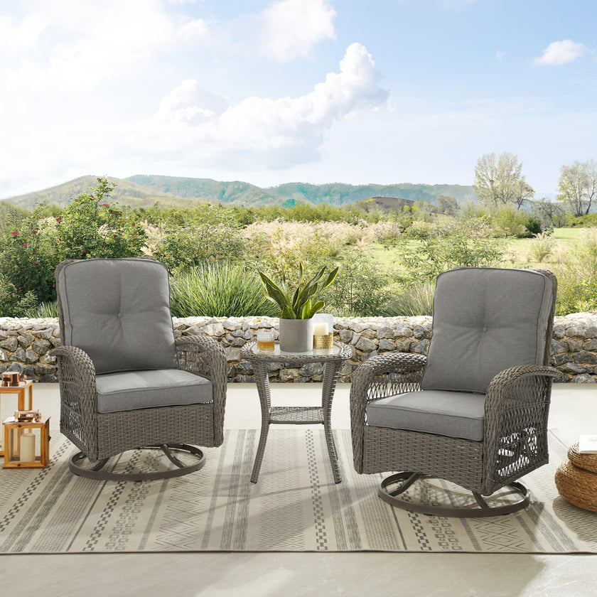 Sienna Swivel Chair Set