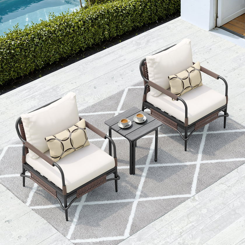 Flynn 3pc Club Chair Set