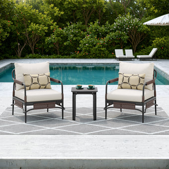 Flynn 3pc Club Chair Set