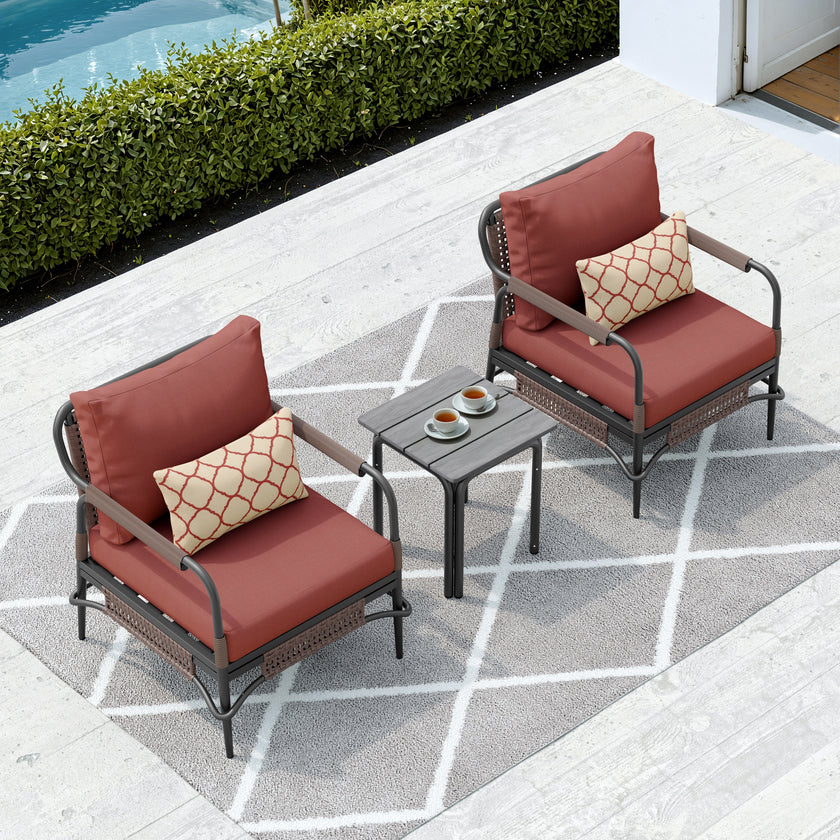 Flynn 3pc Club Chair Set