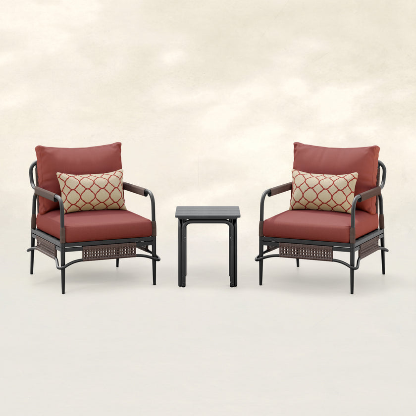 Flynn 3pc Club Chair Set