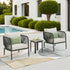 Quinn Aluminum Club Chair Set