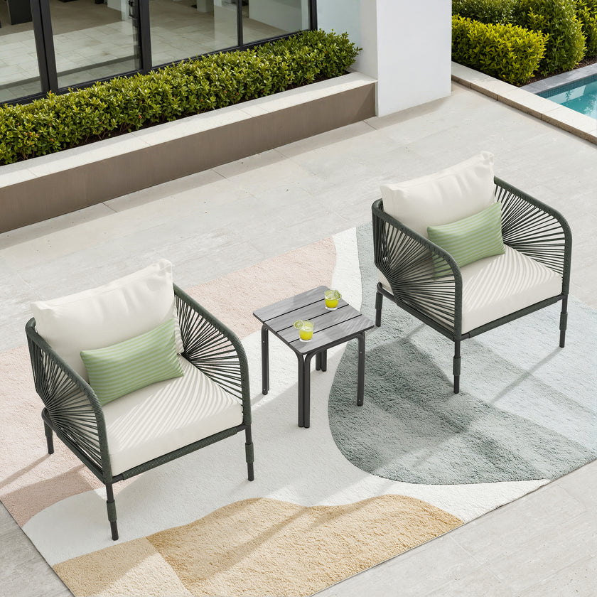 Quinn Aluminum Club Chair Set