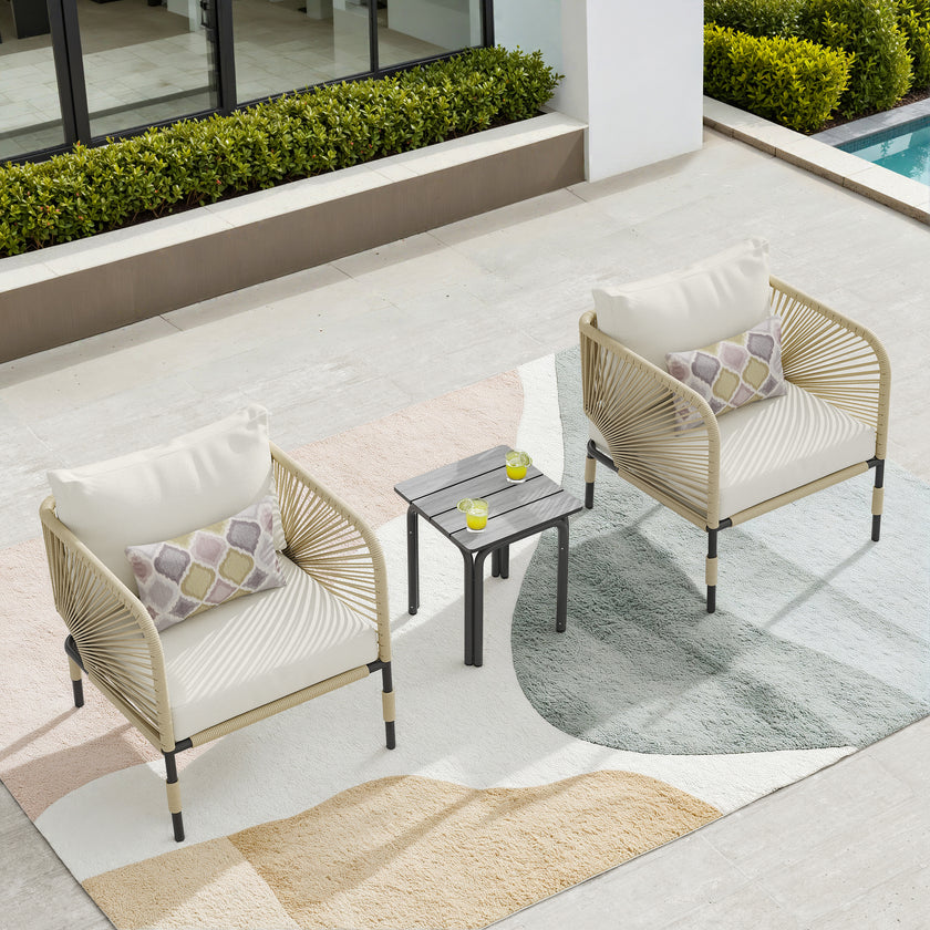 Quinn Aluminum Club Chair Set