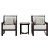 Aria Solid Wood Club Chair Set