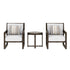 Aria Solid Wood Club Chair Set