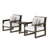 Aria Solid Wood Club Chair Set