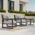 Aria Solid Wood Club Chair Set