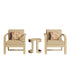 Evelyn Solid Wood Club Chair Set