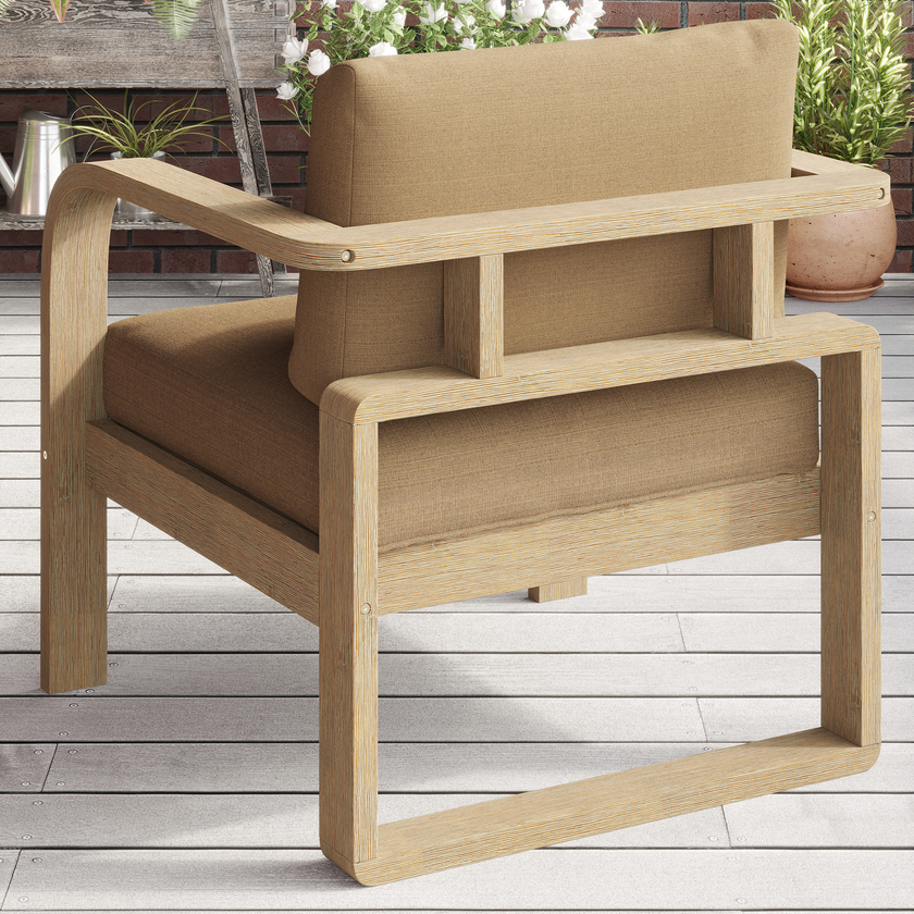 Evelyn Solid Wood Club Chair Set