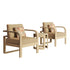 Evelyn Solid Wood Club Chair Set