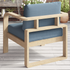 Evelyn Solid Wood Club Chair Set