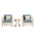 Evelyn Solid Wood Club Chair Set