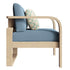 Evelyn Solid Wood Club Chair Set