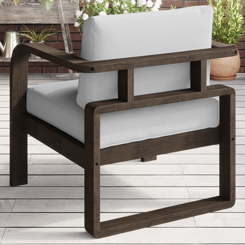 Evelyn Solid Wood Club Chair Set