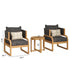 Jasper Solid Wood Club Chair Set